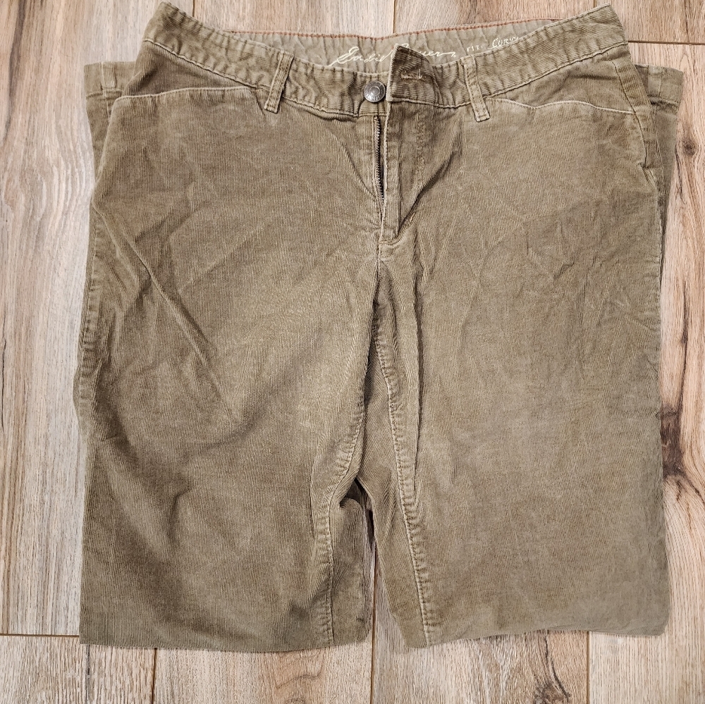 Eddie Bauer Tan Corduroy Pants Classic Style
